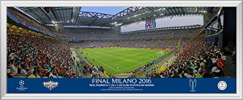 2016 La Liga de Campeones de la UEFA final Match Framed Panoramic