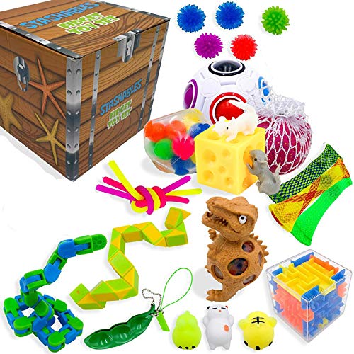 22/28 / 37PCS Pack Fidget Sensorial Toy Set Juguetes para aliviar el estrés Autismo Alivio de la ansiedad Stress Pop Bubble Fidget Toys para niños Adultos