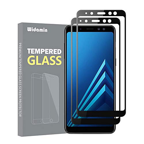 2Pack,Galaxy A8 2018 Cristal Templado,Protector Pantalla,garantía de por Vida, dureza 9H,Cristal Clearness,Resistente a los arañazos para Samsung Galaxy A8 2018