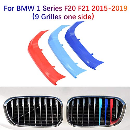 3D Coche Rejillas Frontales Para BMW Serie 1 F20 F21 2015-2019(9 Rejillas)Parrilla Delantera Trim M-Colore Cubierta Pegatinas Decoración 3 Piezas 3D Coche Rejillas Frontales Para BMW Serie 1 F20 F21 2015-2019(9 Rejillas)Parrilla Delantera Trim M-Colore Cubierta Pegatinas Decoración 3 Piezas