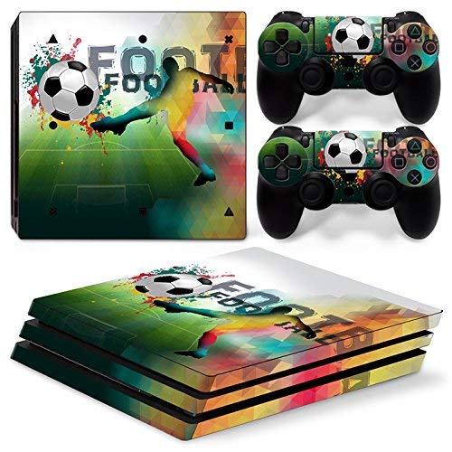 46 North Design Ps4 Pro Playstation 4 Pro Pegatinas De La Consola Football + 2 Pegatinas Del Controlador
