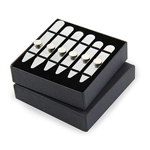 6 Ballenas Camisa Metal con 6 Imanes, AOLVO Ballenas Magneticas Camisa Cuello Camisa Varillas Collar Stays para Hombre, 3 Tamaños en una Caja de Regalo(6,3 cm/7 cm/7,5 cm) 6 Ballenas Camisa Metal con 6 Imanes, AOLVO Ballenas Magneticas Camisa Cuello Camisa Varillas Collar Stays para Hombre, 3 Tamaños en una Caja de Regalo(6,3 cm/7 cm/7,5 cm)