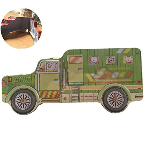 AAGOOD 1pc Creativo Camión Hucha de hojalata del Banco de Moneda Divertido Diseño Hucha Dinero en Efectivo Caja de Ahorro para la Infancia (Verde) Hucha