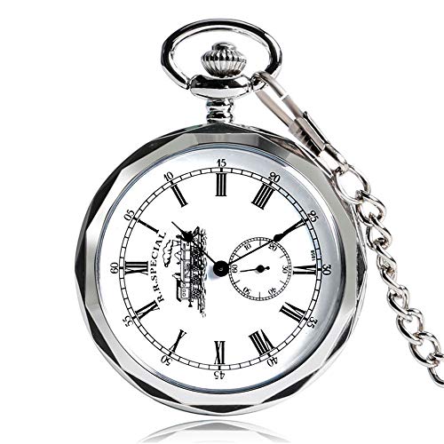 AASSXX Reloj de bolsilloRelojes mecánicos Retro Steam Vintage Reloj de Bolsillo para Hombres Mujeres Patrón de Locomotora Cuerda Manual Steampunk Diseño de Segundos pequeños AASSXX Reloj de bolsilloRelojes mecánicos Retro Steam Vintage Reloj de Bolsillo para Hombres Mujeres Patrón de Locomotora Cuerda Manual Steampunk Diseño de Segundos pequeños