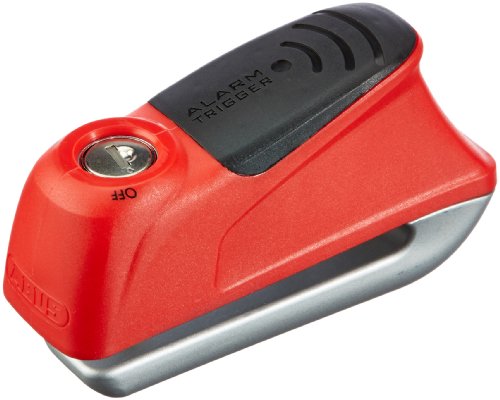 ABUS 55974 Antirrobo Disco Moto con Alarma, Rojo