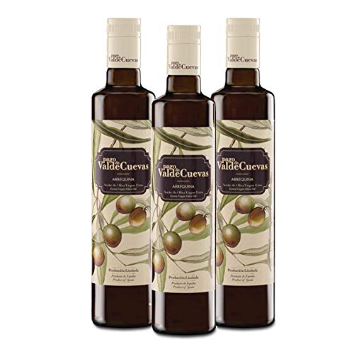 Aceite de Oliva Virgen Extra Pago de Valdecuevas 500 ml, caja de 3 unidades, x3, 100% Arbequina