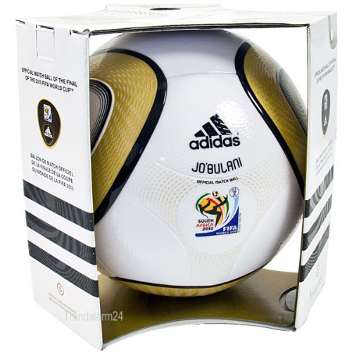 Adidas - Balón de fútbol de la Copa del Mundo de Sudáfrica 2010, réplica Oficial Final, Color Blanco y Dorado