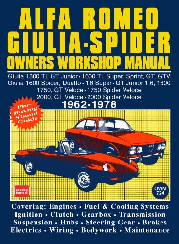 Alfa Romeo Spider Owners Work Manual (English Edition) Alfa Romeo Spider Owners Work Manual (English Edition)
