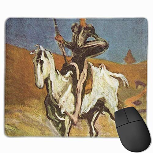 Alfombrilla para Mouse Don Quijote y Sancho Pansa con Base de Goma Antideslizante - Computadora portátil para Juegos