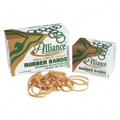 Alliance® Pale Crepe Gold® Rubber Bands by Alliance