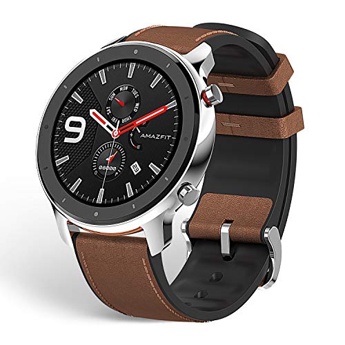 Amazfit GTR 47mm Reloj Inteligente Deportivo AMOLED de 1.39",GPS GLONASS Integrado Frecuencia Cardíaca de 24 Horas Larga duración de batería 12 Deportes Diferentes Acero Inoxidable Amazfit GTR 47mm Reloj Inteligente Deportivo AMOLED de 1.39",GPS GLONASS Integrado Frecuencia Cardíaca de 24 Horas Larga duración de batería 12 Deportes Diferentes Acero Inoxidable