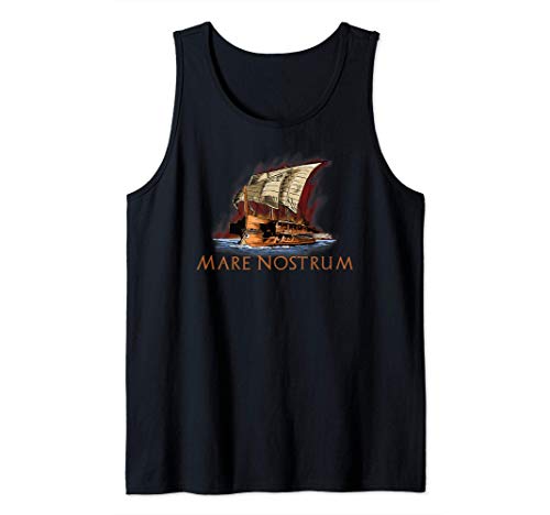 Ancient Rome Trireme - Mediterranean Sea - Mare Nostrum Camiseta sin Mangas