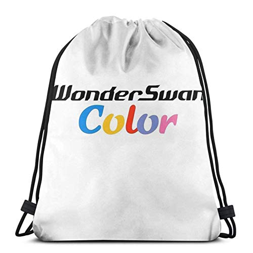AOOEDM Wonderswan Color Logo Sport Sackpack Mochila con cordón Bolsa de gimnasio Saco