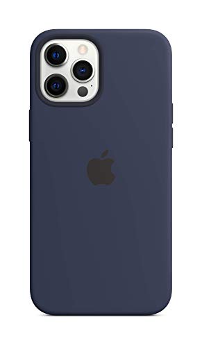 Apple Funda de Silicona con MagSafe (para el iPhone 12 Pro MAX) - Azul Marino Intenso Apple Funda de Silicona con MagSafe (para el iPhone 12 Pro MAX) - Azul Marino Intenso