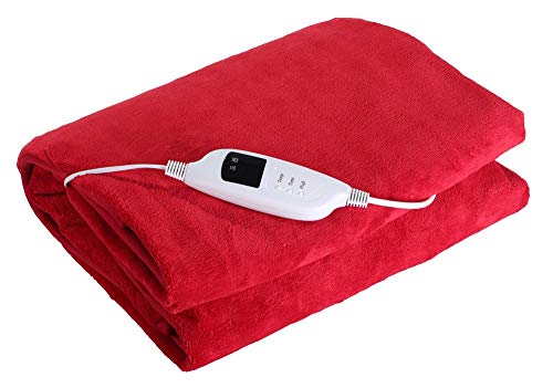 Ardes 4o160 Electric Blanket - Manta eléctrica calienta, poliéster, Rojo, 43,5 x 35 x 9 cm