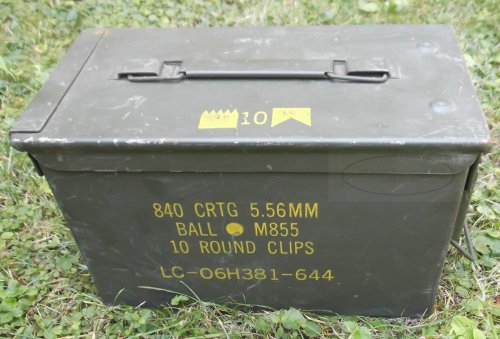 Army - Caja de munición de metal, diseño de EE.UU.