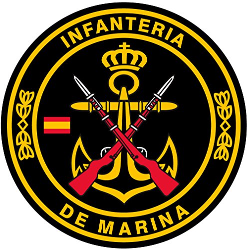 Artimagen Pegatina Círculo Infantería de Marina ø 70 mm.