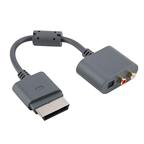 ASHATA Cable de Audio Xbox, Nuevo Cable de conversión del Adaptador de Audio óptico RCA Xbox 360 ASHATA Cable de Audio Xbox, Nuevo Cable de conversión del Adaptador de Audio óptico RCA Xbox 360
