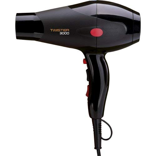Asuer Group AG Twister 3000 Ion 2000W - Secador profesional compacto iónico turmalina cerámica, color negro | 2.000.000 iones/seg/cm³ | Volumen de aire 69,5 m³/h | Máx. 180 °C | Sistema Cool Touch Asuer Group AG Twister 3000 Ion 2000W - Secador profesional compacto iónico turmalina cerámica, color negro | 2.000.000 iones/seg/cm³ | Volumen de aire 69,5 m³/h | Máx. 180 °C | Sistema Cool Touch