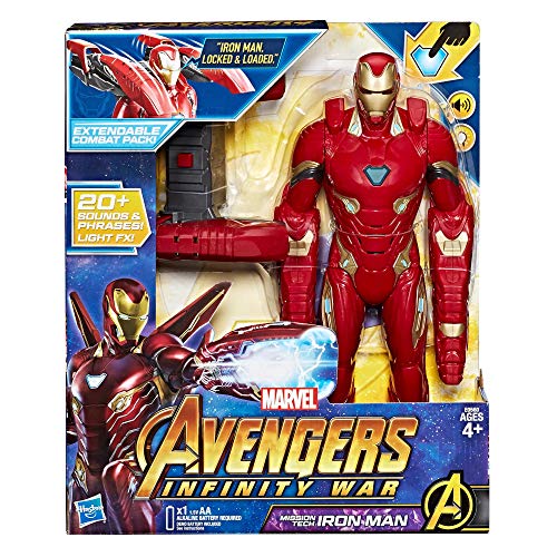 Avengers: Infinity War – Iron Man Mission Tech Titan Hero con Accesorio (Personaje, Figuras Action), E0560103