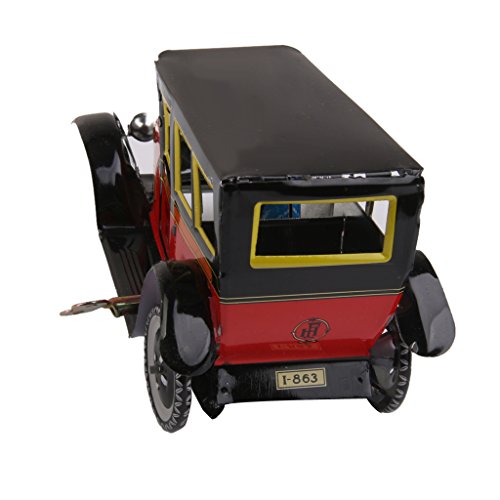 B Blesiya Wind Up Reproduction Classic Paya Taxi W / Driver Modelo Clockwork Toy Xmas Gift