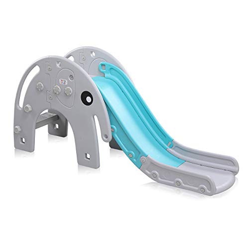 Baby Vivo Tobogán Parque para Infantil Niños Recto Diapositiva Interior y Aire Libre Juguetes Jardín Elefante en Turquesa / Gris Baby Vivo Tobogán Parque para Infantil Niños Recto Diapositiva Interior y Aire Libre Juguetes Jardín Elefante en Turquesa / Gris