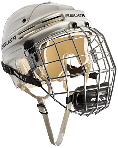 Bauer Eishockeyhelm 4500 Combo mit Gitter - Casco de Hockey sobre Hielo, Color Blanco, Talla l