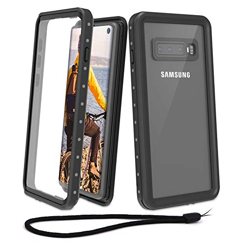 Beeasy Funda Samsung Galaxy S10,Impermeable 360 Grados Protección IP68 Carcasa Antigolpes Rígida Robusta Antigravedad Resistente al Impacto Militar Duradera Blindada Fuerte Seguridad Case Cover, Negro