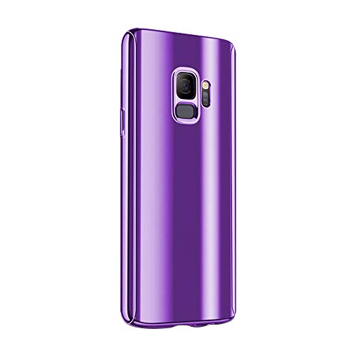 Beryerbi Funda Samsung Galaxy S9 Plus, 3 en 1 PC Hard Carcasa 360 ° Complete Protection Ultra-Delgado Anti-Arañazos Caso Original Sentir para Samsung Galaxy S9 Plus (púrpura)