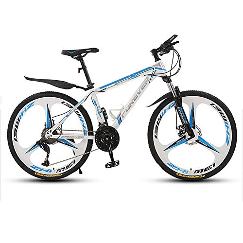 Bicicleta de freno de disco dual, bicicleta de montaña de 26 pulgadas de 26 pulgadas, transmisión de 21 velocidades, marco de acero de alto carbono, para mujeres para hombre, opciones múltiples peng