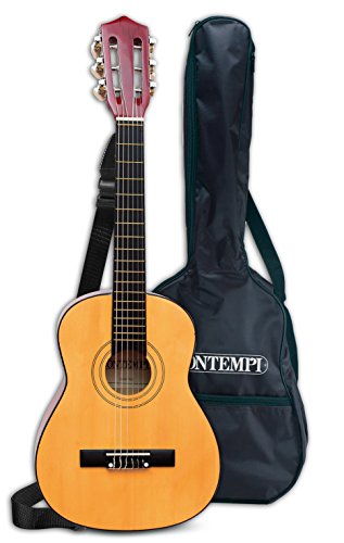 Bontempi-21 752 Guitarra clásica de Madera y Bolsa de Transporte, Multicolor, 75 cm (Spanish Business Option Tradding)