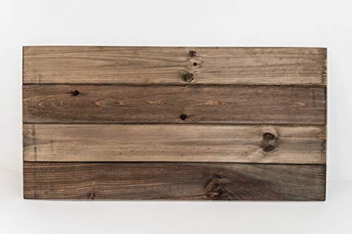 Cabecero de Madera Vintage Envejecido Horizontal Sam, Madera, Marrón, 150CM, Incluye Kit Herrajes. Incluye Imán Personalizable de Regalo.