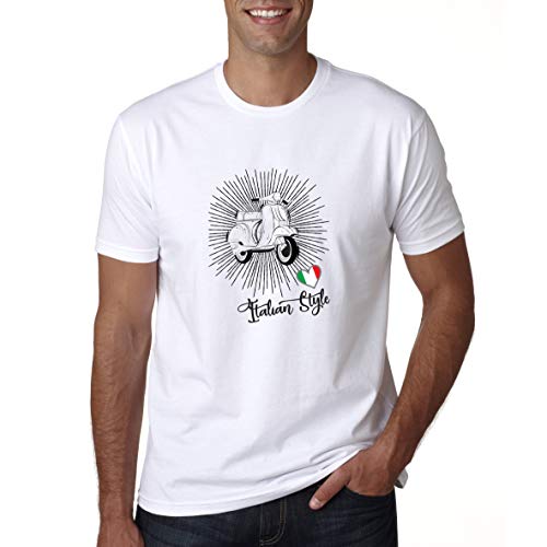 Camiseta Vespa – Apta para hombre y mujer – Amanti Vespa – Camiseta italiana Style – Colección 2018 – Edición limitada – Moto – Motoroad – Vespa 50 – Vespa 125 – Vespa 250 blanco X-Small Camiseta Vespa – Apta para hombre y mujer – Amanti Vespa – Camiseta italiana Style – Colección 2018 – Edición limitada – Moto – Motoroad – Vespa 50 – Vespa 125 – Vespa 250 blanco X-Small