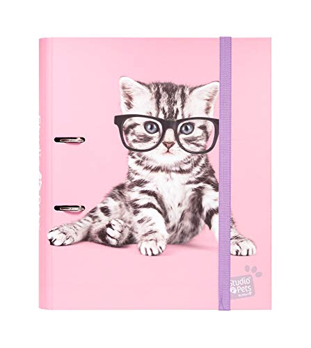 Carpeta 2 anillas troquelada premium Studio Pets Cats 2019