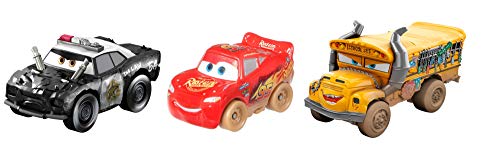 Cars - Pack de 3 Vehículos Mini Racers, Coches de Juguete (Mattel GBC70) , color/modelo surtido