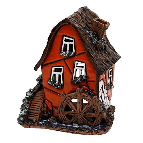 Casa de luz de cerámica – Molinillo de agua – Artesanía – Reproducción detallada y pintada a mano – Dimensiones: 9 cm de ancho x 9,5 cm de largo x 11 cm de alto. Casa de luz de cerámica – Molinillo de agua – Artesanía – Reproducción detallada y pintada a mano – Dimensiones: 9 cm de ancho x 9,5 cm de largo x 11 cm de alto.