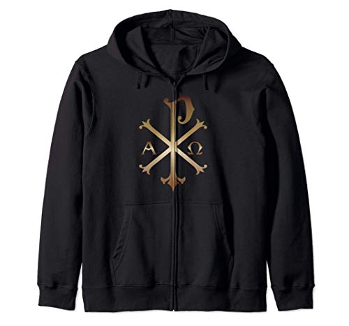 Chi Rho Cross - By This Symbol You Will Conquer - Christian Sudadera con Capucha