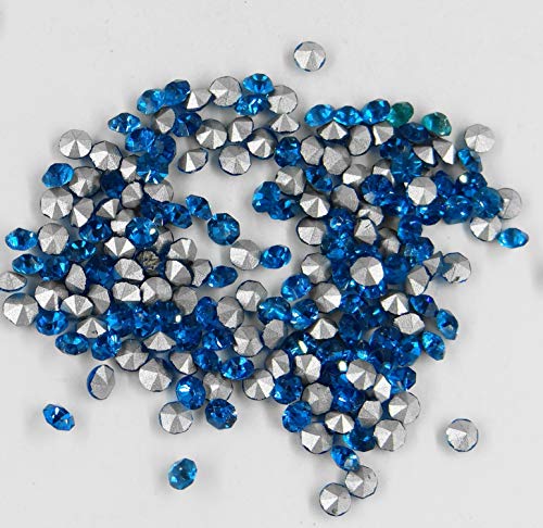 Chromatismes 215 32 *** 50 brillantes antiguos (años 60) fondo cónico 3,2 mm azul turquesa oscuro