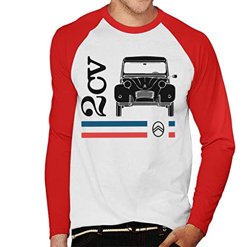 Citroën Black 2CV Racing Stripes Men's Baseball Long Sleeved T-Shirt