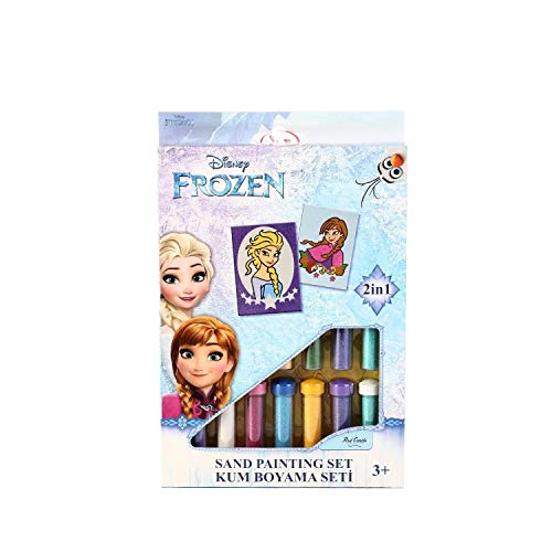 Conjunto de Juego Frozen Elsa Anna Disney Chica IMÁGENES DE Arena 2 EN 1 IMÁGENES EN Color con Arena EN Color- DS-31