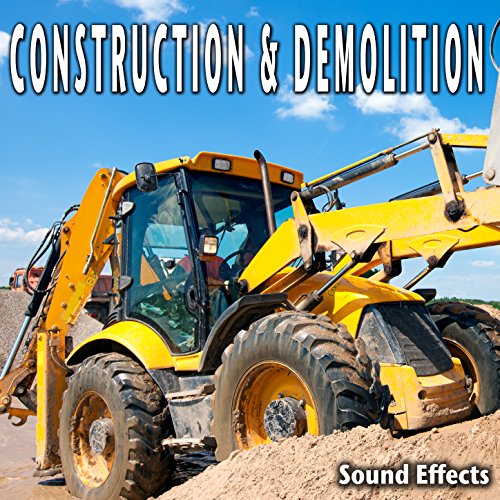 Construction Ambience with Large Excavator, Tearing at Light Material (Version 2)