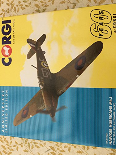 CorgiaAA27603 Hawker Hurricane MK.I V7357/SD-FSgt. J.H Ginger Lacey 60th Anniversary Collection - Modelo CorgiaAA27603 Hawker Hurricane MK.I V7357/SD-FSgt. J.H Ginger Lacey 60th Anniversary Collection - Modelo