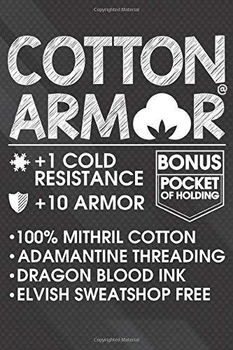 Cotton Armor: Cotton Armor Role Playing Notebook, Journal for Writing, Size 6" x 9", 164 Pages