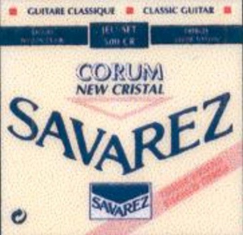 CUERDAS GUITARRA CLASICA - Savarez (500/CR) Corum New Crystal Roja (Juego Completo)