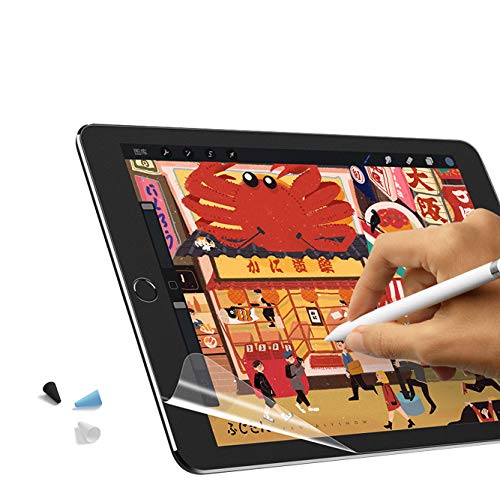 CYCON Protector de Pantalla de Papel Compatible con iPad Air 3 2019 / Pro 10.5" 2017, Dibuja y Escribe con El Lápiz Como en Papel, Película de Papel Antirreflectante,Puntas de Lápiz Como Regalo