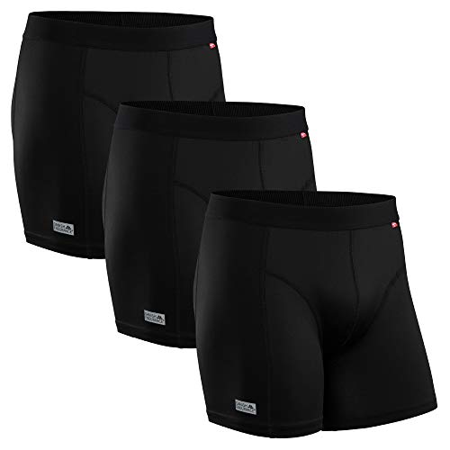 DANISH ENDURANCE Calzoncillos Bóxer de Deporte Pack de 3 (Negro, Medium) DANISH ENDURANCE Calzoncillos Bóxer de Deporte Pack de 3 (Negro, Medium)