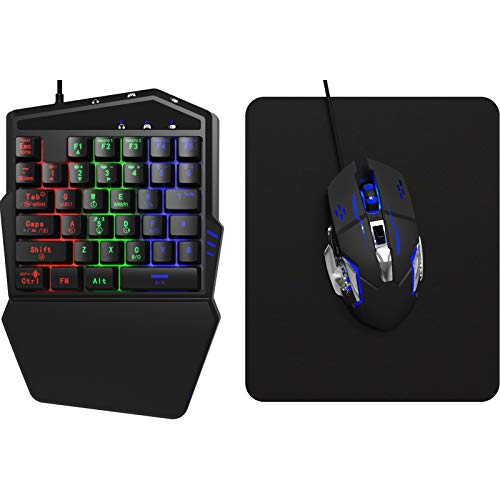DarkWalker FO217 Combo Teclado y Ratón para Switch, Xbox One, PS4, PS3, Xbox 360 e Windows PC DarkWalker FO217 Combo Teclado y Ratón para Switch, Xbox One, PS4, PS3, Xbox 360 e Windows PC