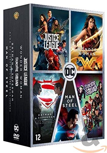 DC Universe - L'intégrale des 5 films : Justice League + Wonder Woman + Suicide Squad + Batman v Superman : L'aube de la justice + Man of Steel [Francia] [DVD]