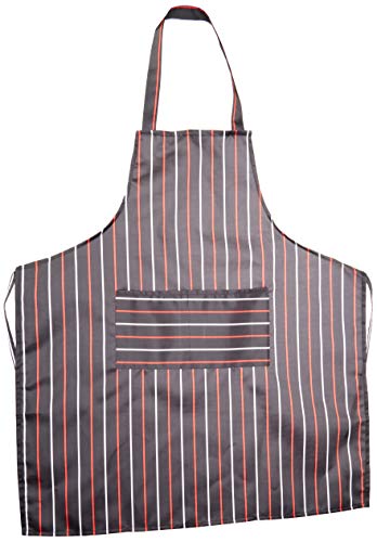 Delantal halter ajustable, Delantal largo de cocina para hombres y mujeres, Comedor comercial negro y Delantal de cocina para el hogar, Rayas blancas negras (31 x 27 pulgadas) Delantal halter ajustable, Delantal largo de cocina para hombres y mujeres, Comedor comercial negro y Delantal de cocina para el hogar, Rayas blancas negras (31 x 27 pulgadas)