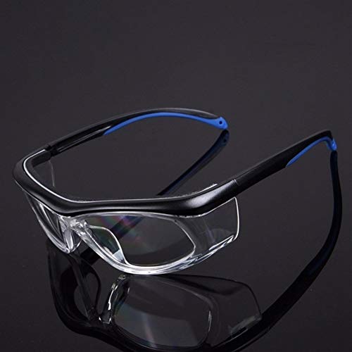 DER Gafas de Seguridad, El Trabajo Gafas de Seguridad Anti-Salpicaduras del Viento a Prueba de Polvo vidrios Protectores para Uso Personal, Profesional (Color : BL)
